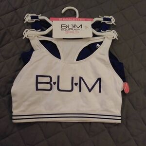 Equipment White and Blue Bralette Set